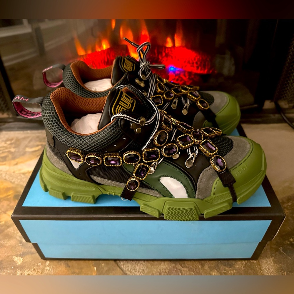 New Oldstock Gucci Flashtrek Hiking boots